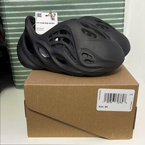 Yeezy Kids Black Sandals